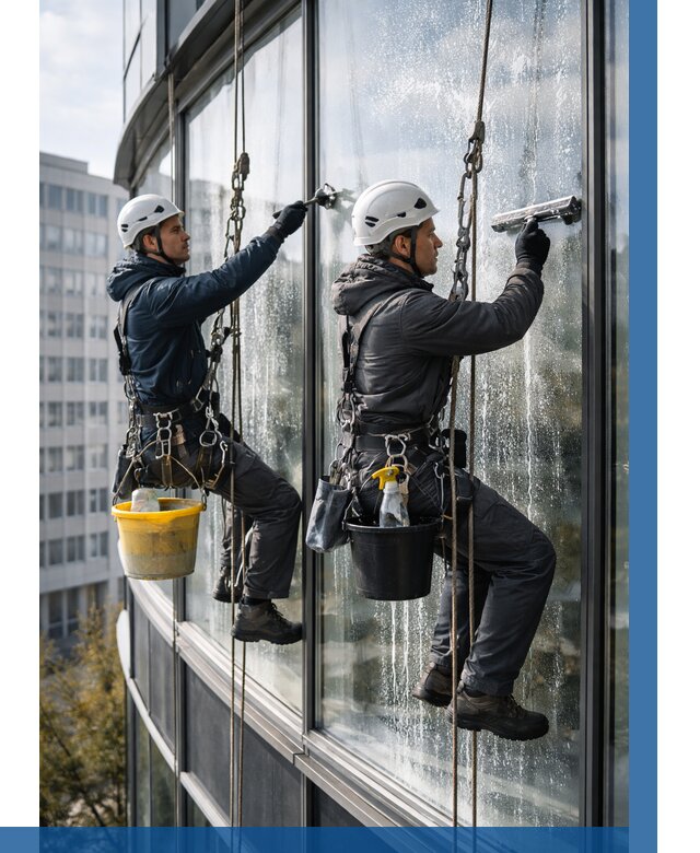 Мойка панорамных окон в Омске от 363 р. заказать у ВЫСОТНИК-Омс