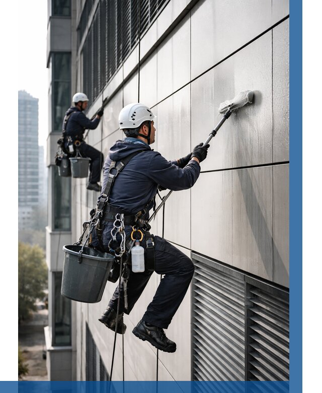 Мойка вентилируемого фасада в Омске от 259 р. | ВЫСОТНИК-Омс