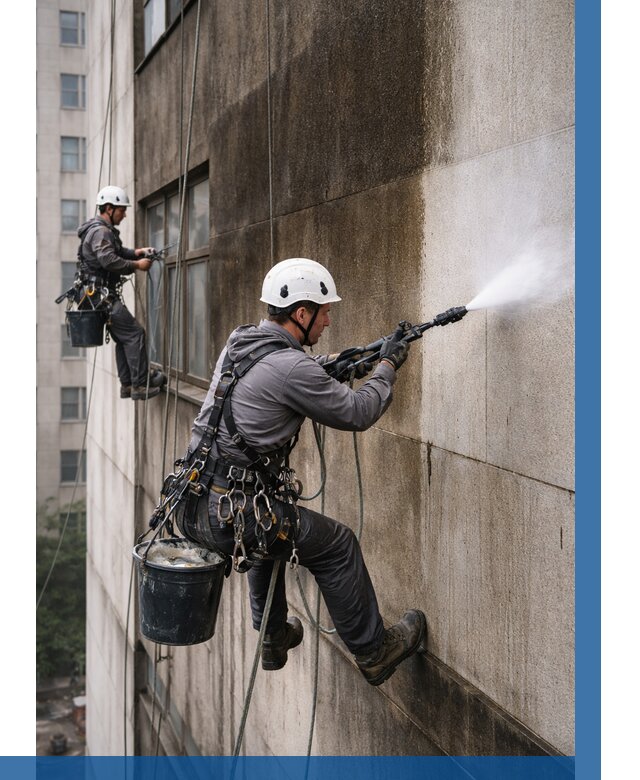 Очистка фасада от копоти в Омске от 259 р. | ВЫСОТНИК-Омс