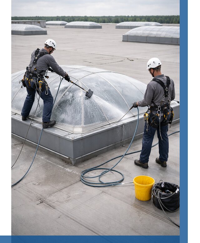 Мойка зенитных фонарей в Омске, заказать от 4666 р. | ВЫСОТНИК-Омс