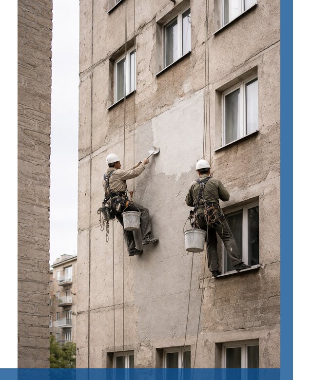 Косметический ремонт фасада в Омске от 1141 р. | ВЫСОТНИК-Омс