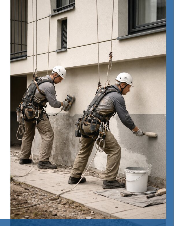 Окраска цоколя здания в Омске от 467 р. под ключ | ВЫСОТНИК-Омс