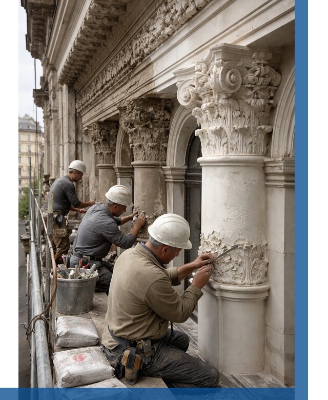 Реставрация фасадной лепнины в Омске от 2592 р. | ВЫСОТНИК-Омс