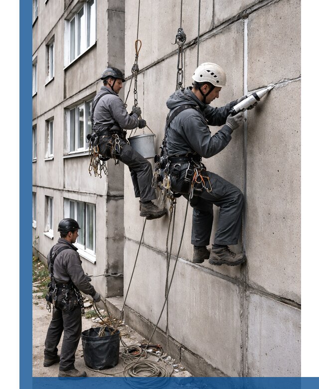 Герметизация межпанельных швов в Омске с гарантией герметичности
