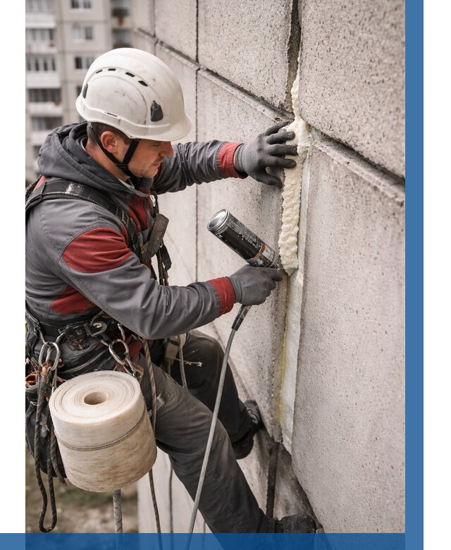 Утепление межпанельных швов в Омске от 726 р. | ВЫСОТНИК-Омс