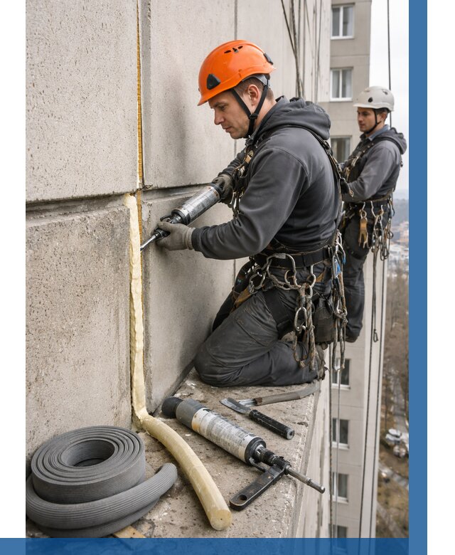 Теплый шов межпанельные швы в Омске от 726 р. | ВЫСОТНИК-Омс