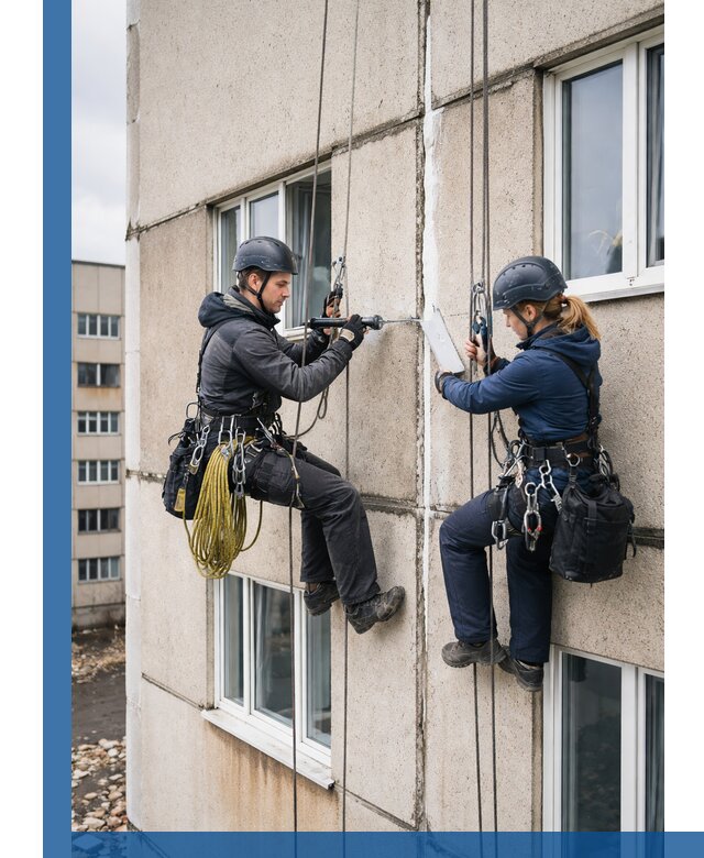 Герметизация межпанельных швов тёплым швом в Омске