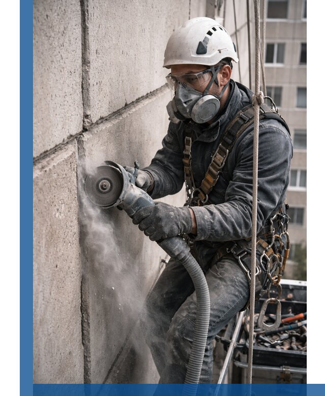 Штробление межпанельных швов в Омске качественно и быстро