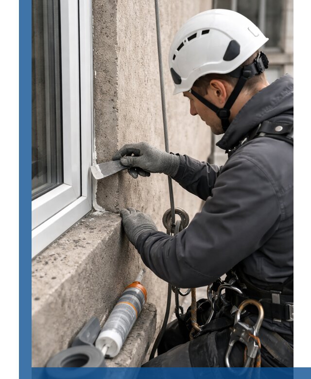 Герметизация монтажных швов окон в Омске с гарантией качества