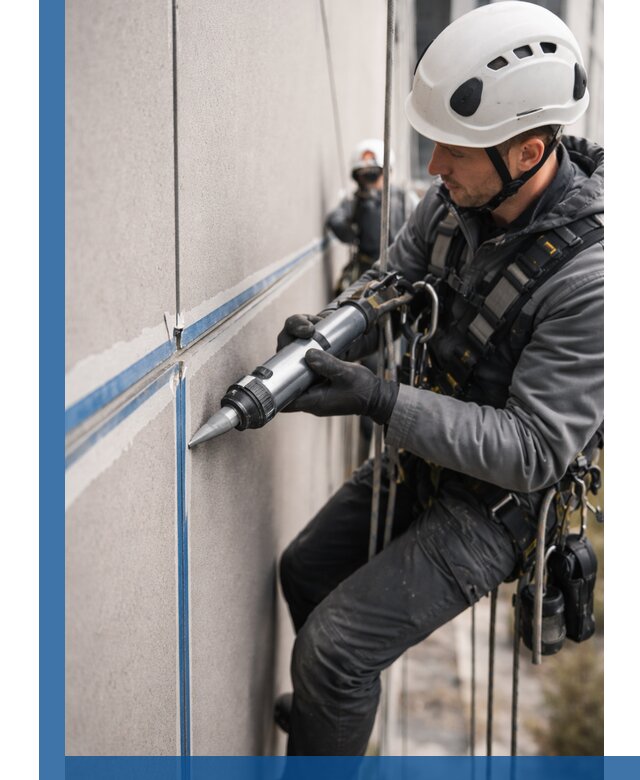 Герметизация стыков фасадных панелей в Омске качественно и быстро