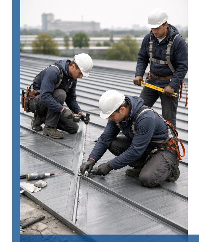 Ремонт фальцевой кровли в Омске срочно и качественно