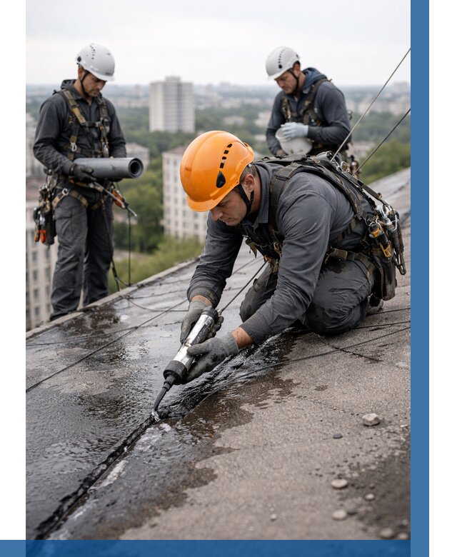 Устранение протечек кровли в Омске от 12443 р. | ВЫСОТНИК-Омс