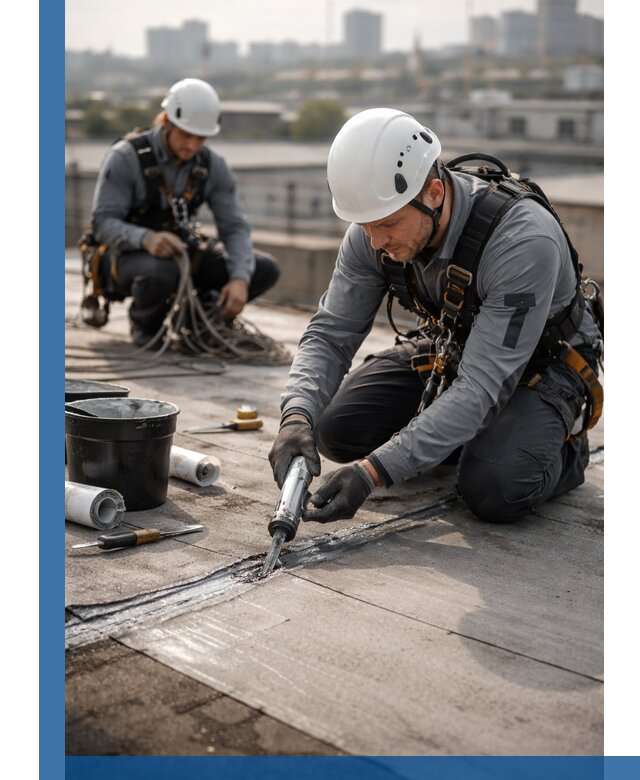 Аварийное и капитальное устранение протечек кровли в Омске