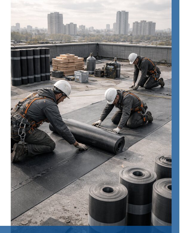 Монтаж мягкой кровли под ключ в Омске от 467 р. | ВЫСОТНИК-Омс