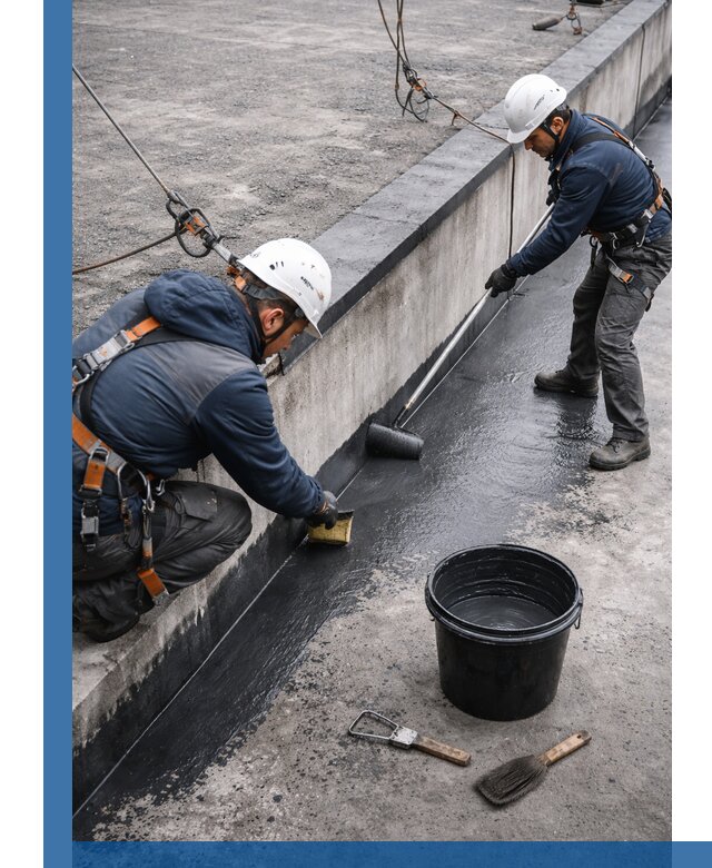 Гидроизоляция кровли жидкой резиной профессионально в Омске