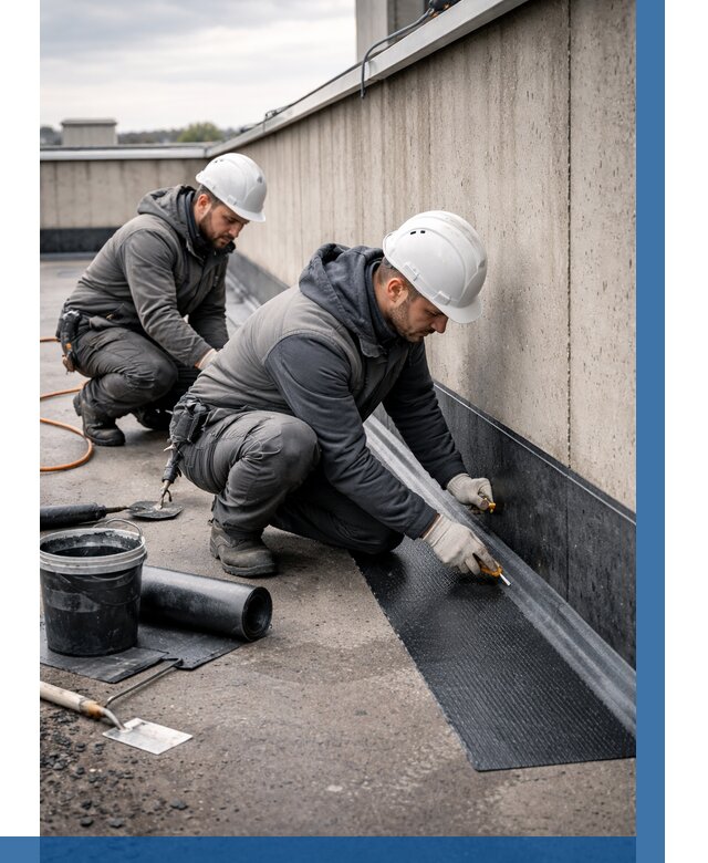 Гидроизоляция примыканий на кровле в Омске от 933 р. | ВЫСОТНИК-Омс