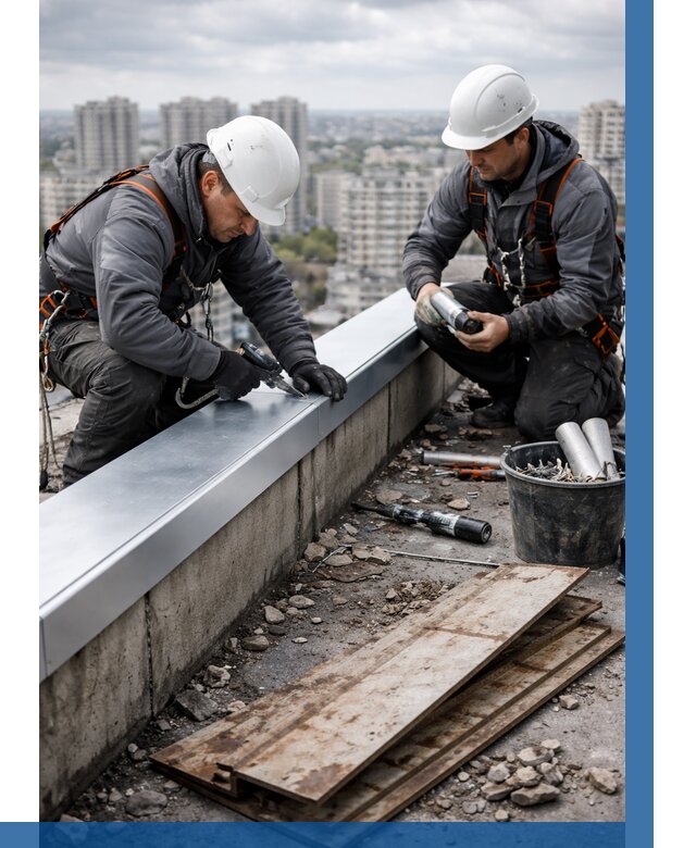 Замена парапетных крышек под ключ в Омске от 1244 р. | ВЫСОТНИК-Омс