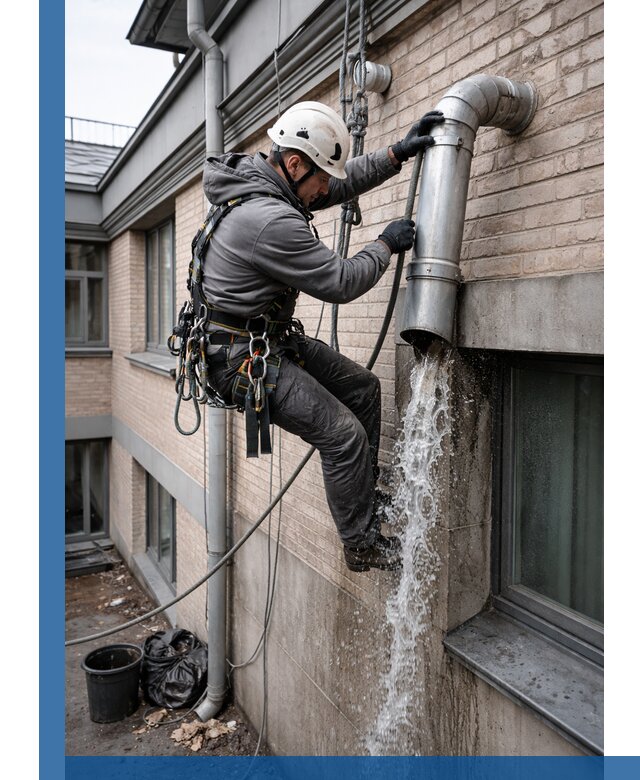 Профессиональная прочистка водосточных труб в Омске с гарантией