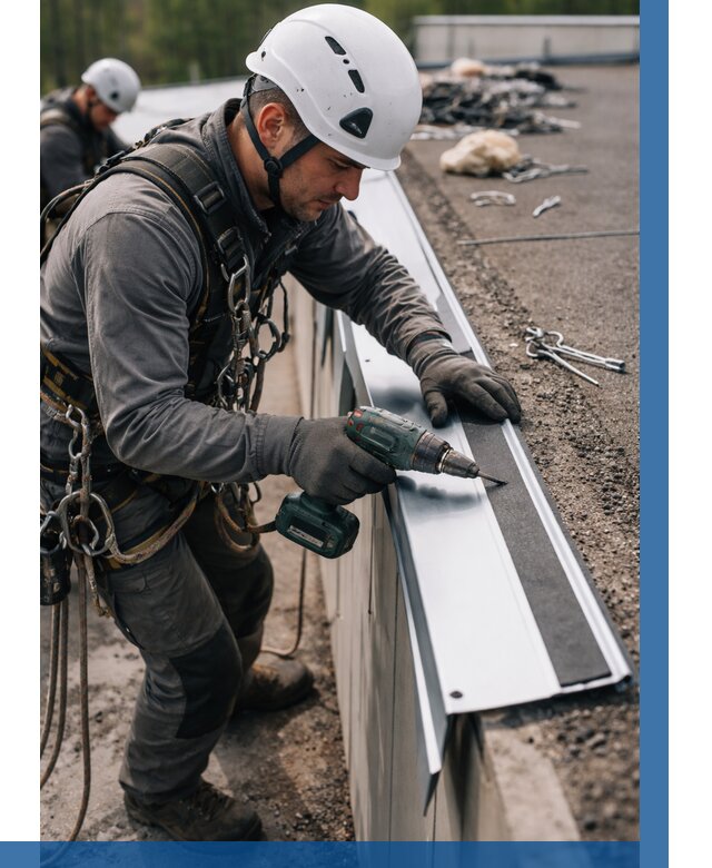 Монтаж капельника на кровле в Омске от 311 р. | ВЫСОТНИК-Омс