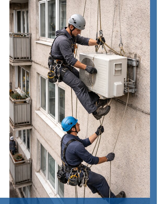 Перенос внешнего блока кондиционера в Омске от 9332 р.| ВЫСОТНИК-Омс