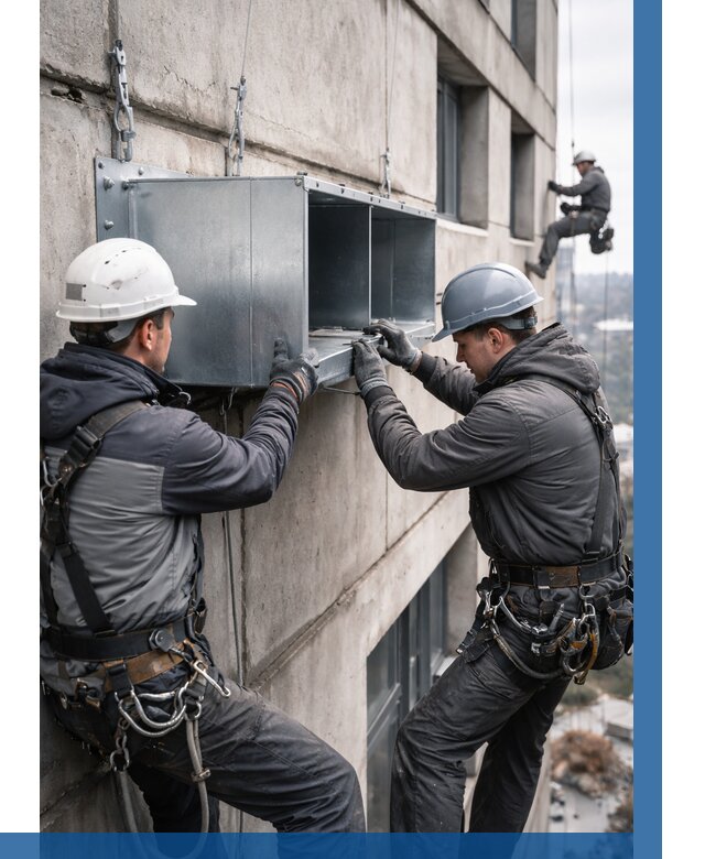 Монтаж вентиляционных коробов в Омске от 3111 р. | ВЫСОТНИК-Омс