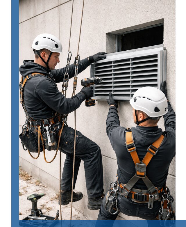 Монтаж вентиляционных решеток в Омске профессиональный сервис