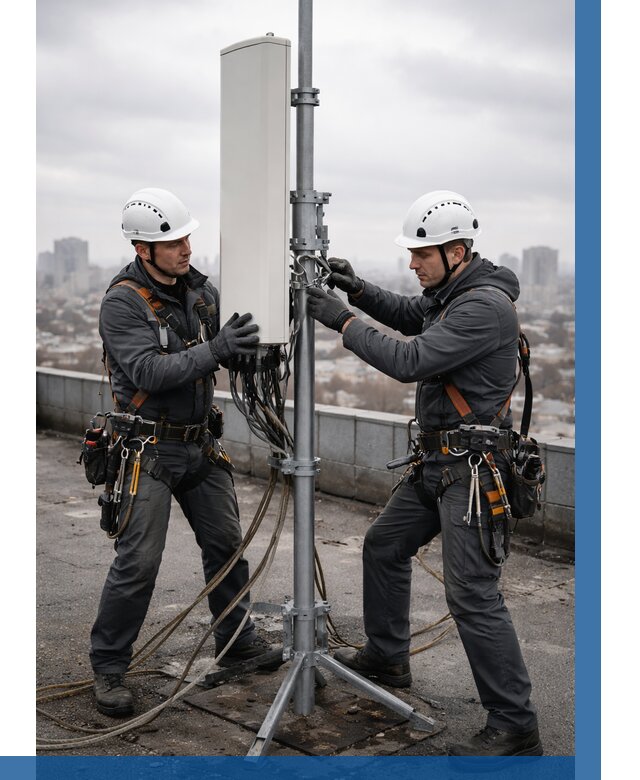 Монтаж антенн связи на крыше в Омске от 8814 р. | ВЫСОТНИК-Омс