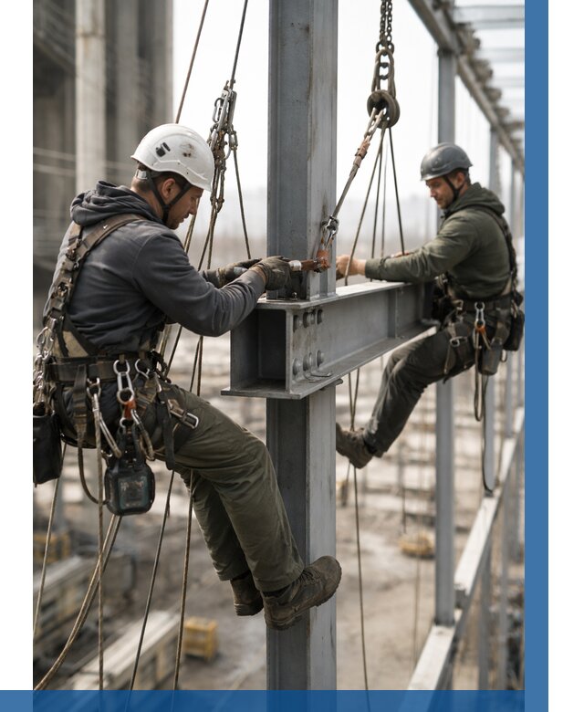 Монтаж металлоконструкций на высоте в Омске от 3629 р. | ВЫСОТНИК-Омс