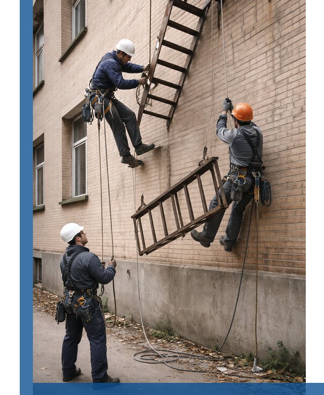 Демонтаж пожарной лестницы в Омске быстро и безопасно
