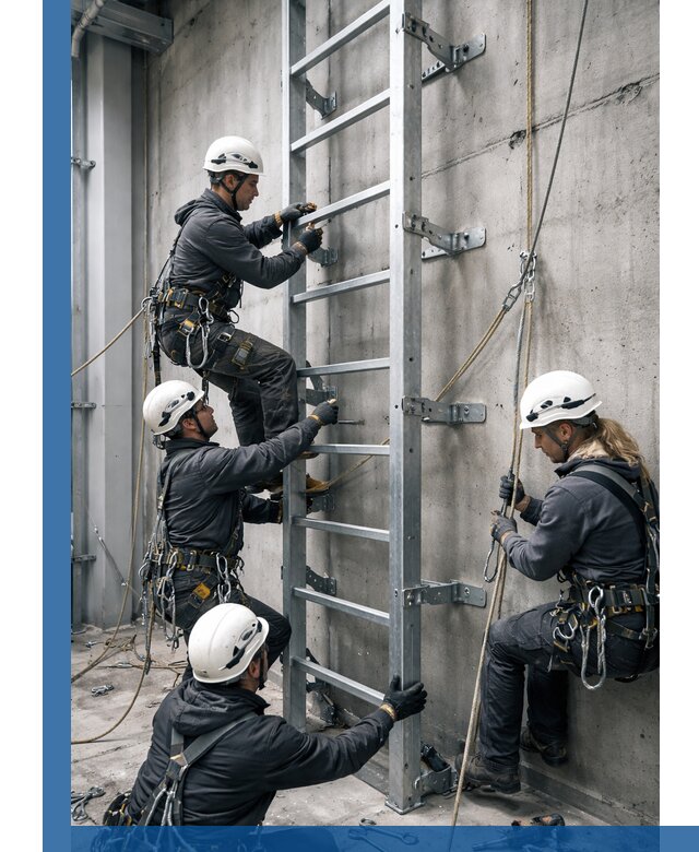 Монтаж металлических лестниц в Омске под ключ со гарантией