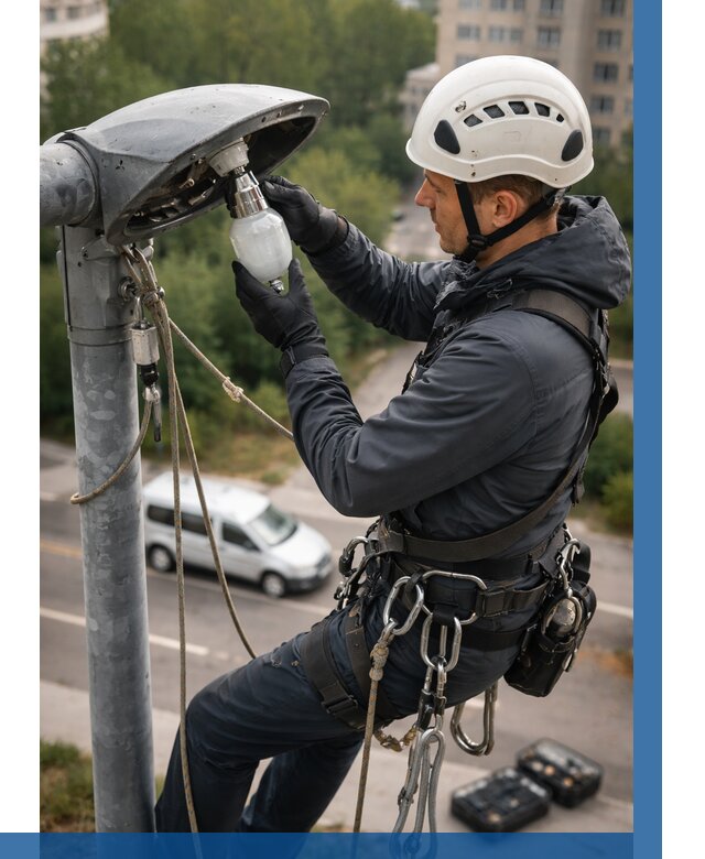 Замена ламп на высоте в Омске от 2592 р. | ВЫСОТНИК-Омс