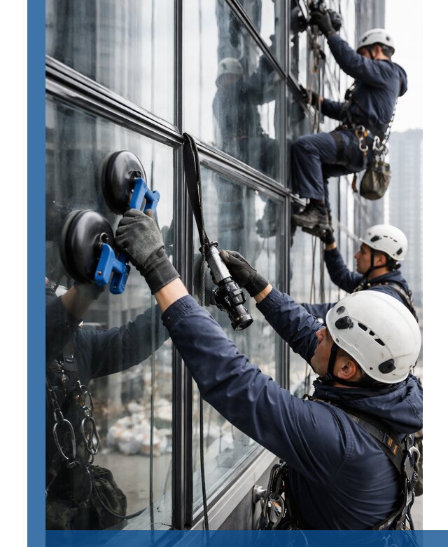 Радиусное остекление фасадов под ключ в Омске с гарантиями