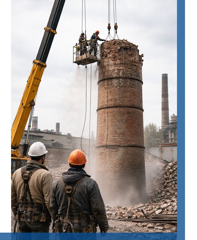 Демонтаж дымовой трубы в Омске от 93321 р. | ВЫСОТНИК-Омс, смета