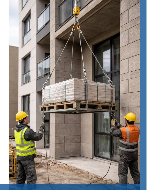 Подъем керамогранита на этаж в Омске от 3629 р. | ВЫСОТНИК-Омс