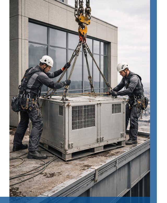 Такелажные работы на высоте в Омске от 8295 р. | ВЫСОТНИК-Омс