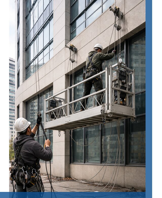 Монтаж и подъем фасадной люльки в Омске от 12443 р. | ВЫСОТНИК-Омс