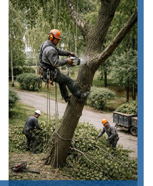 Кронирование деревьев в Омске от 6740 р. | ВЫСОТНИК-Омс